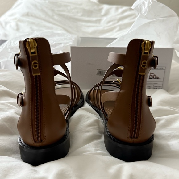 Dior L'Amazone Shiny Calfskin Sandals - Picture 6 of 16